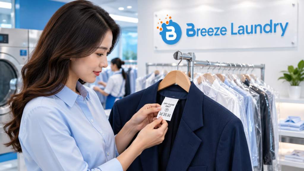 image showing dry clean only service.